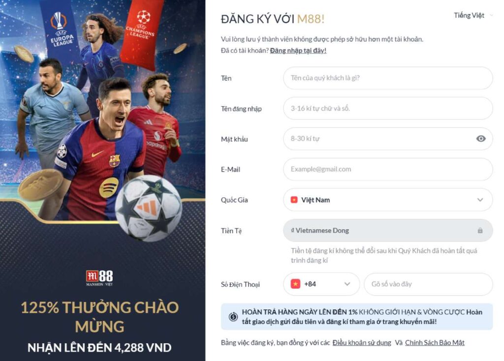 m88 Đăng Ký
